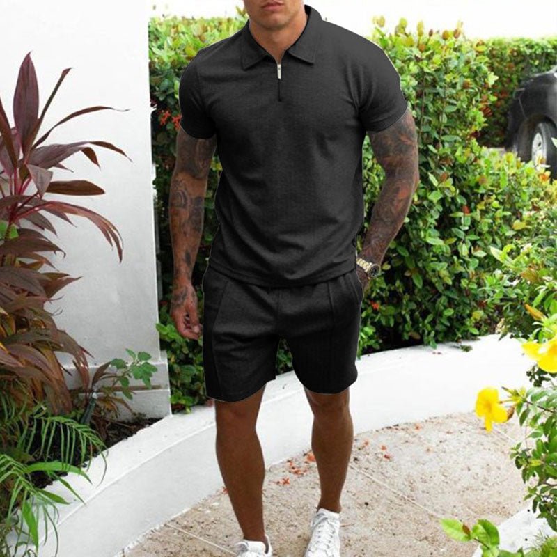Mees - Zomerse polo & short set voor heren Detail