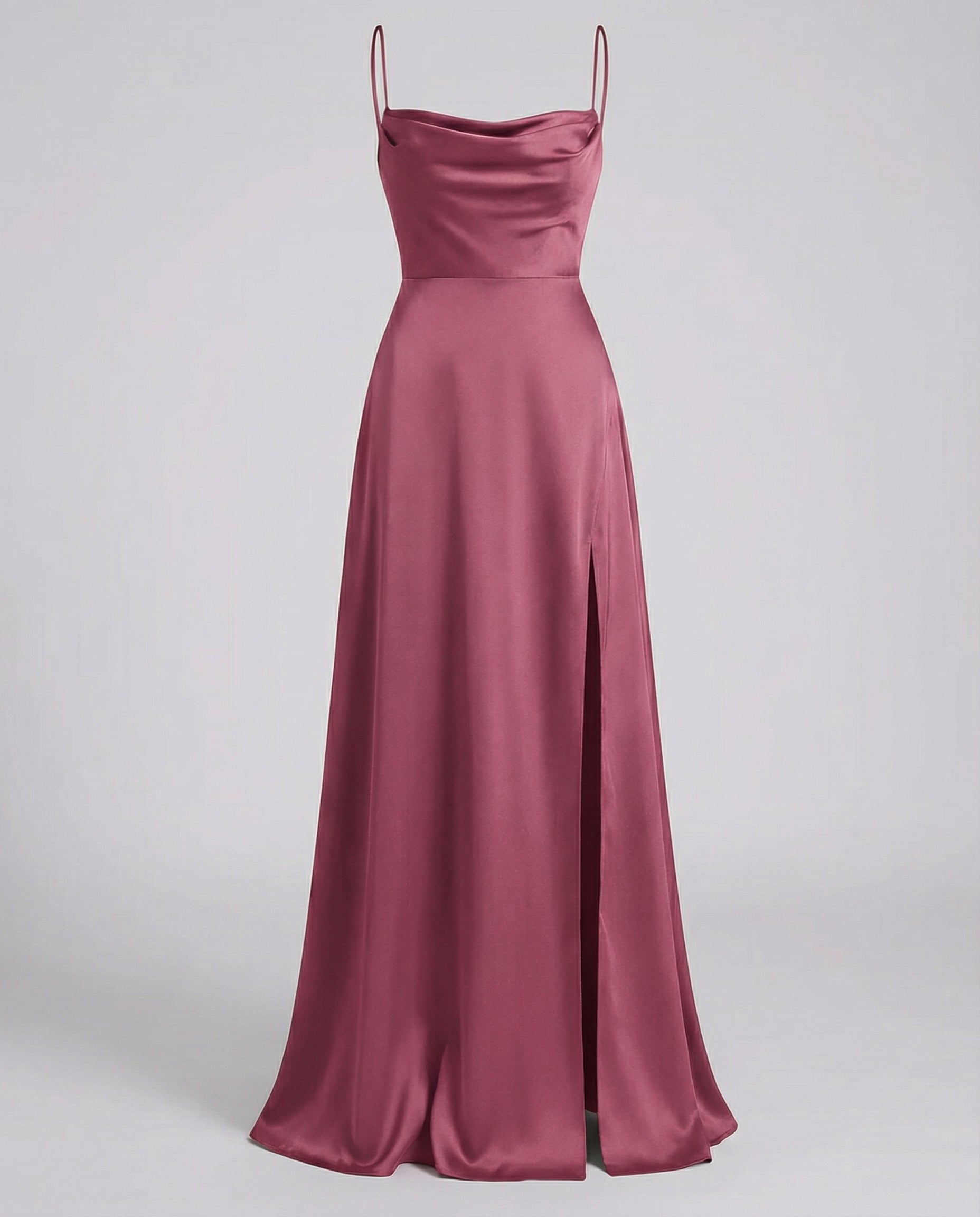 Merel - Elegante maxi jurk met beenopennis voor dames Angle