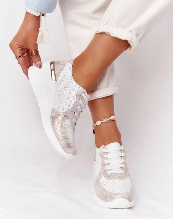 Air Sneakers dames met sleehak en luchtzool