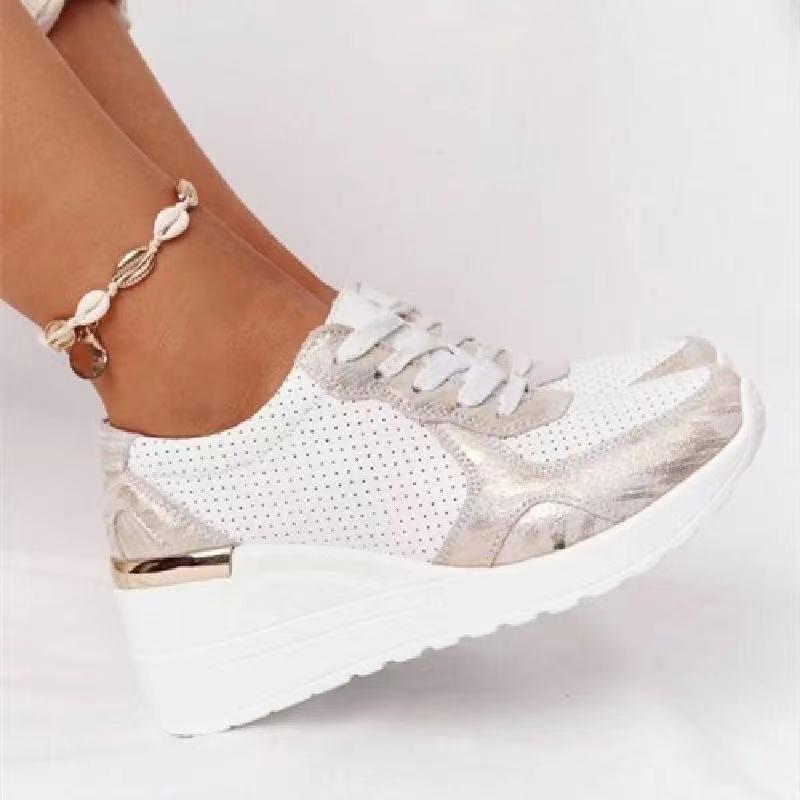 Air Sneakers dames met sleehak en luchtzool