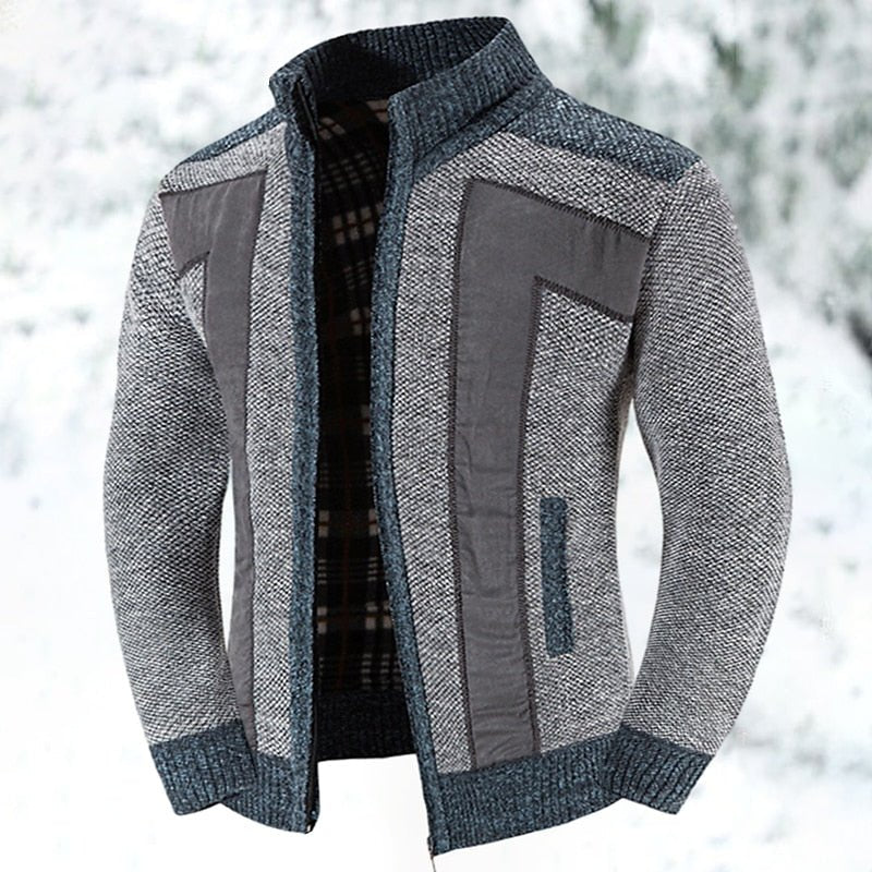 Niels - Warm wollen vest met rits voor heren Hero