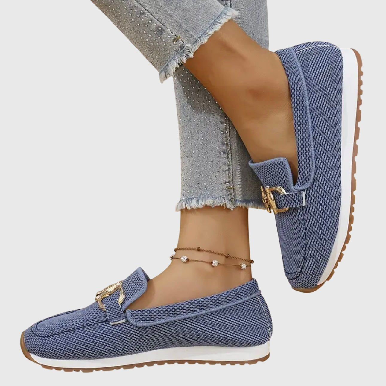 Noa - Sportieve orthopedische loafer sneakers voor dames Close Up