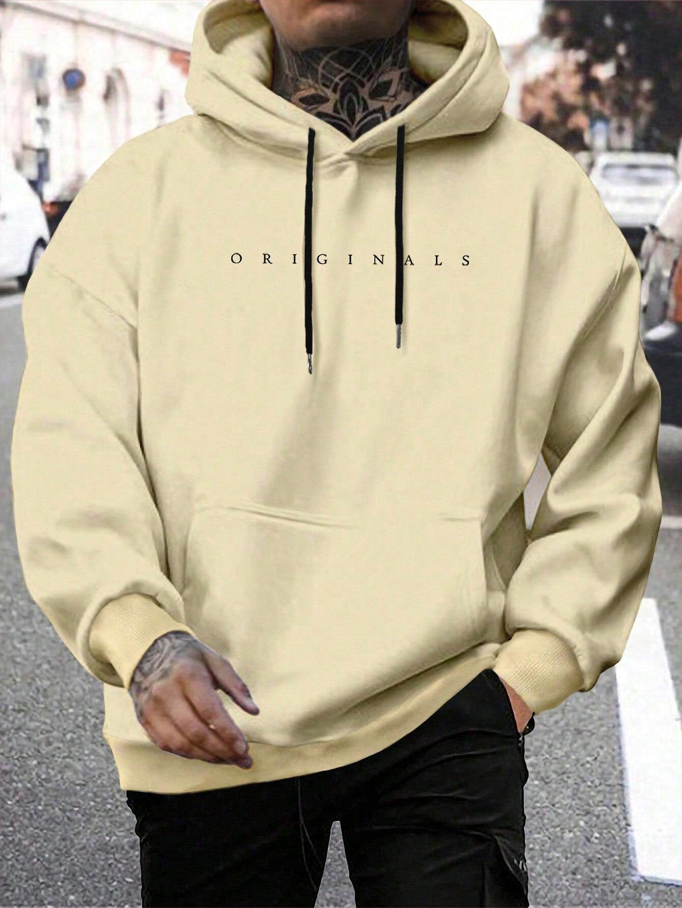 Heren Originals Hoodie en letterprint