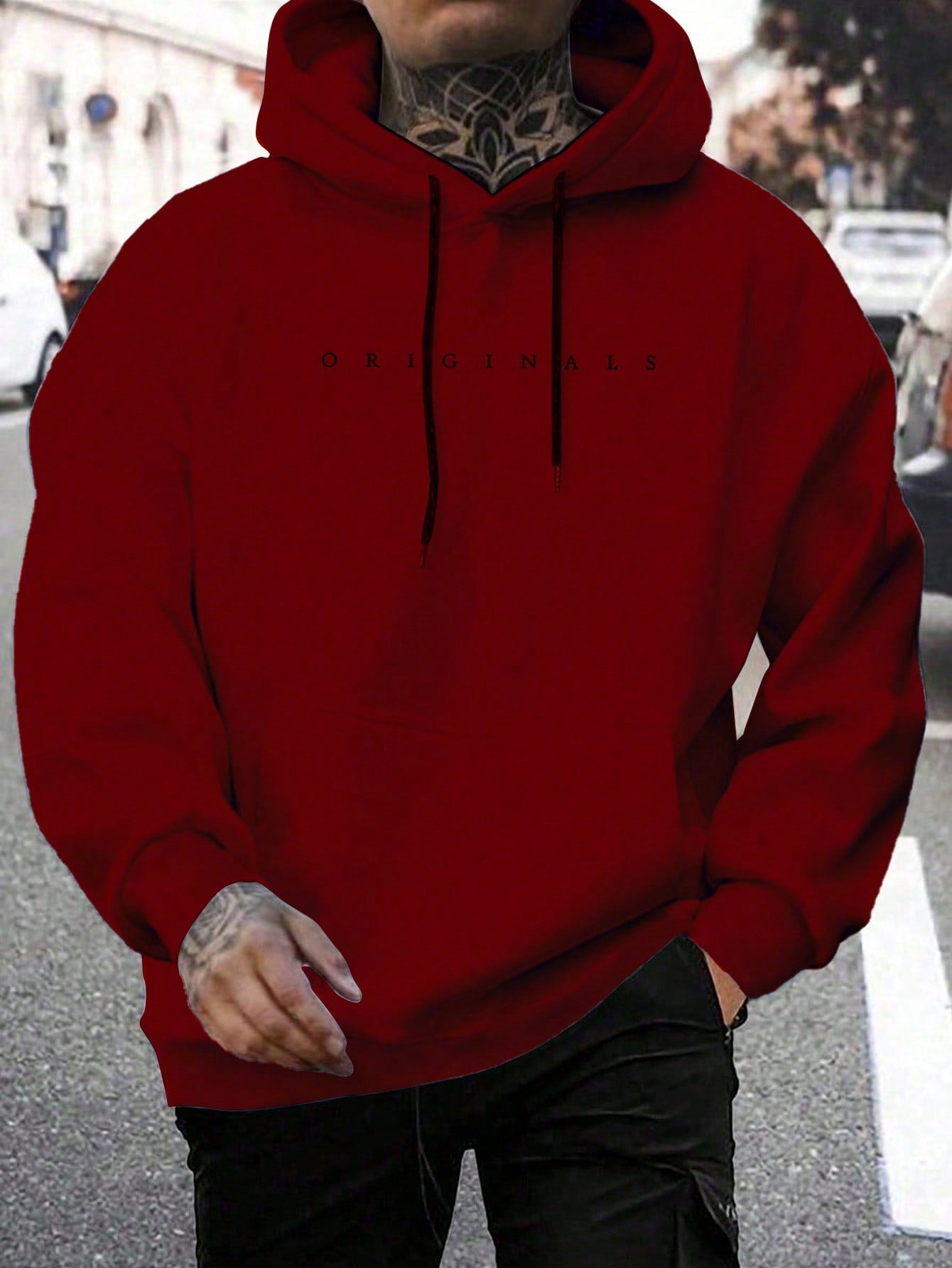 Heren Originals Hoodie en letterprint