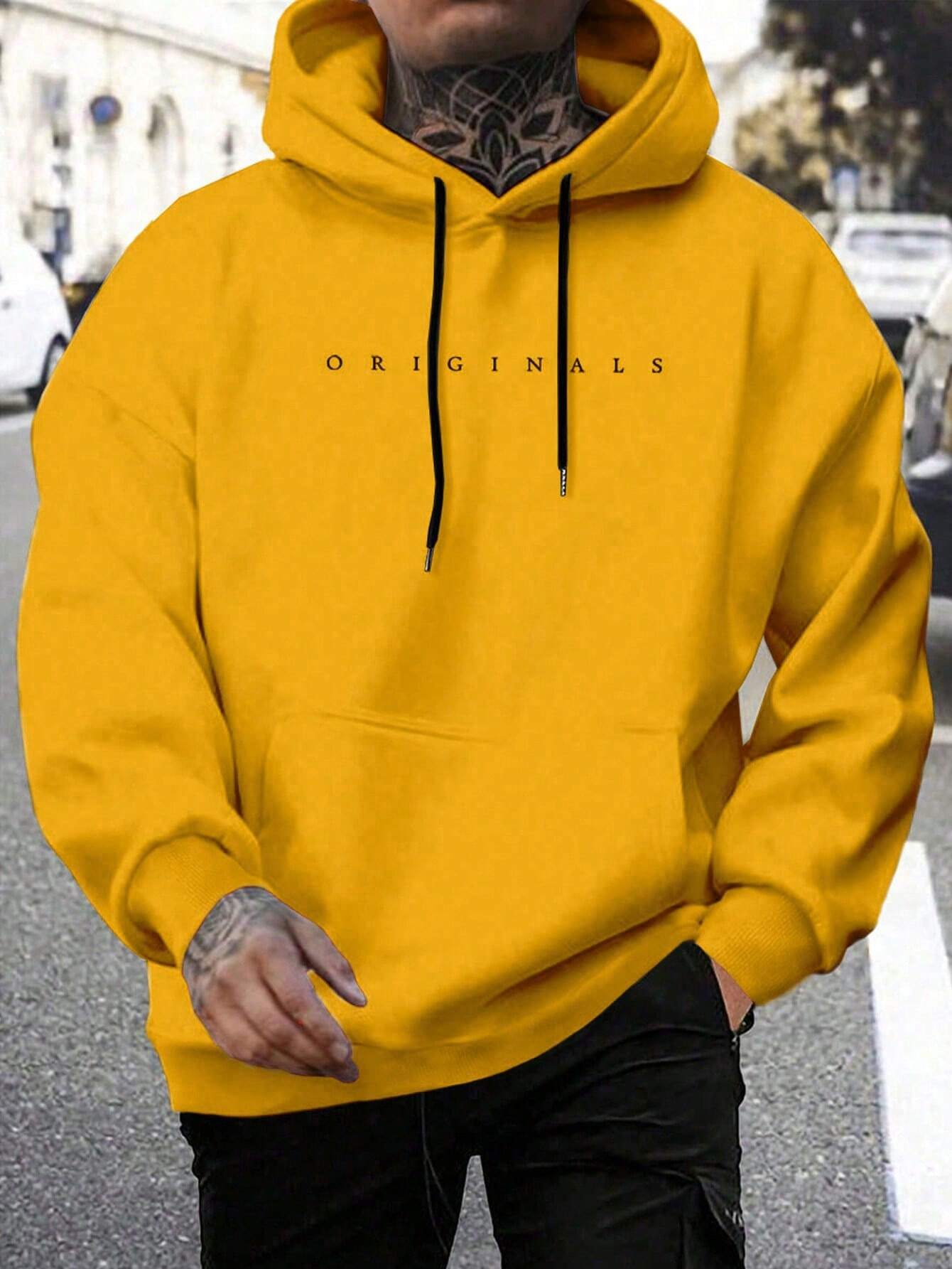 Heren Originals Hoodie en letterprint