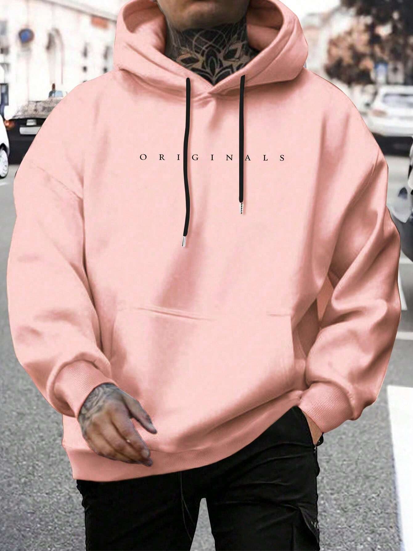 Heren Originals Hoodie en letterprint