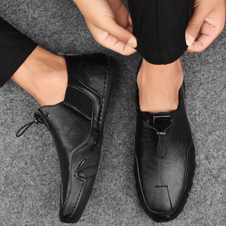 Loafers heren instap met elastische inzet