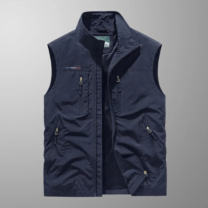 Ruben - Luchtige outdoor bodywarmer met rits voor heren View 14