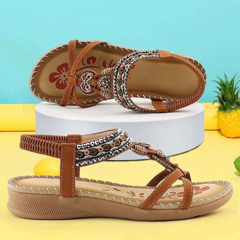 Sandalen Dames met Sierbandjes