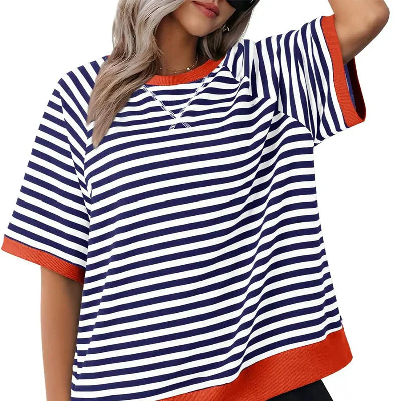 Emma – Casual gestreept katoenen T-shirt