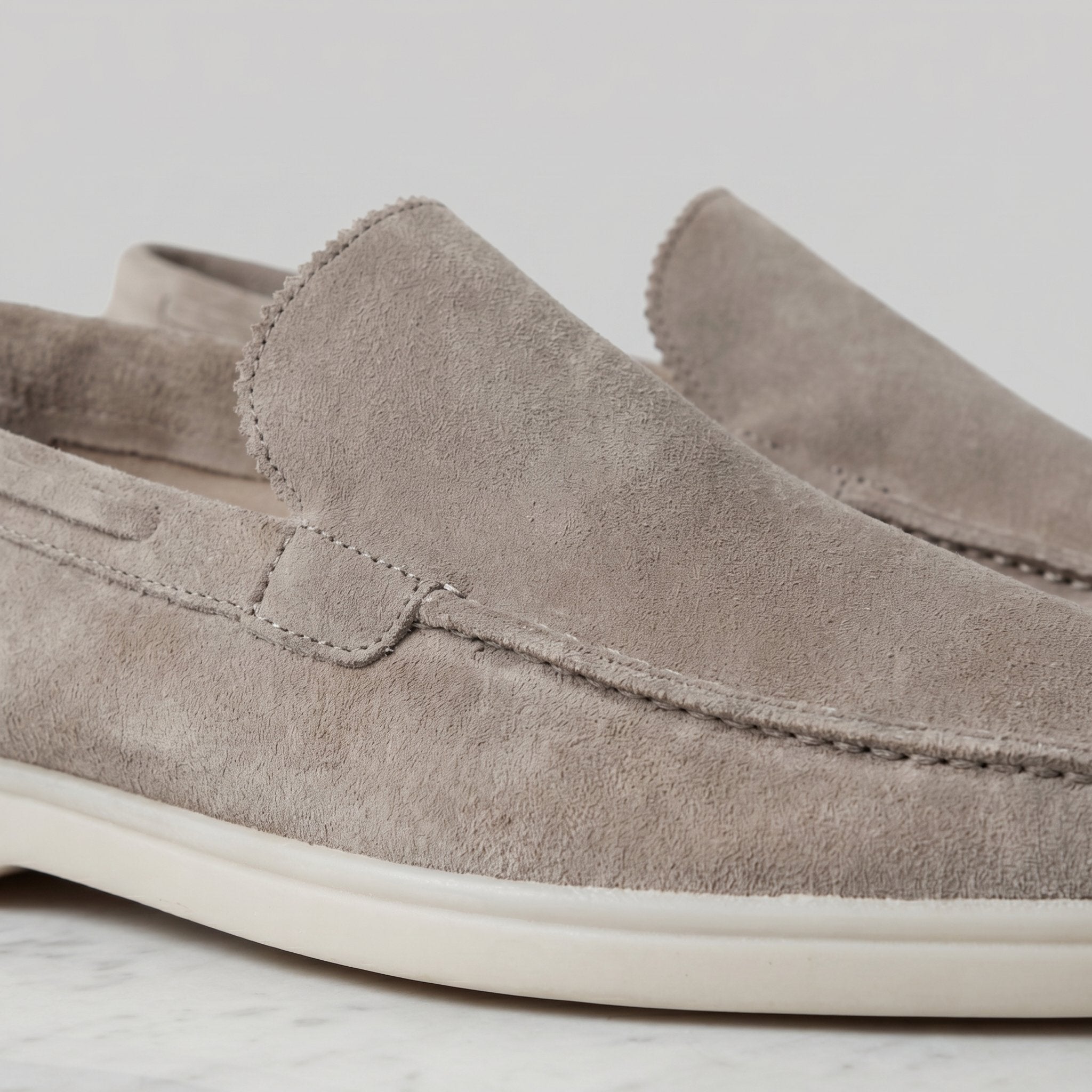Teun - Klassieke suède loafers voor heren Detail