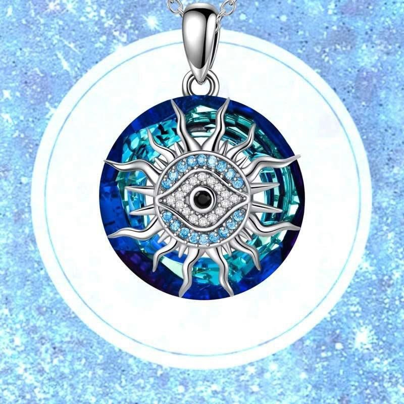 Tom - Stijlvolle boze oog halsketting voor heren Side