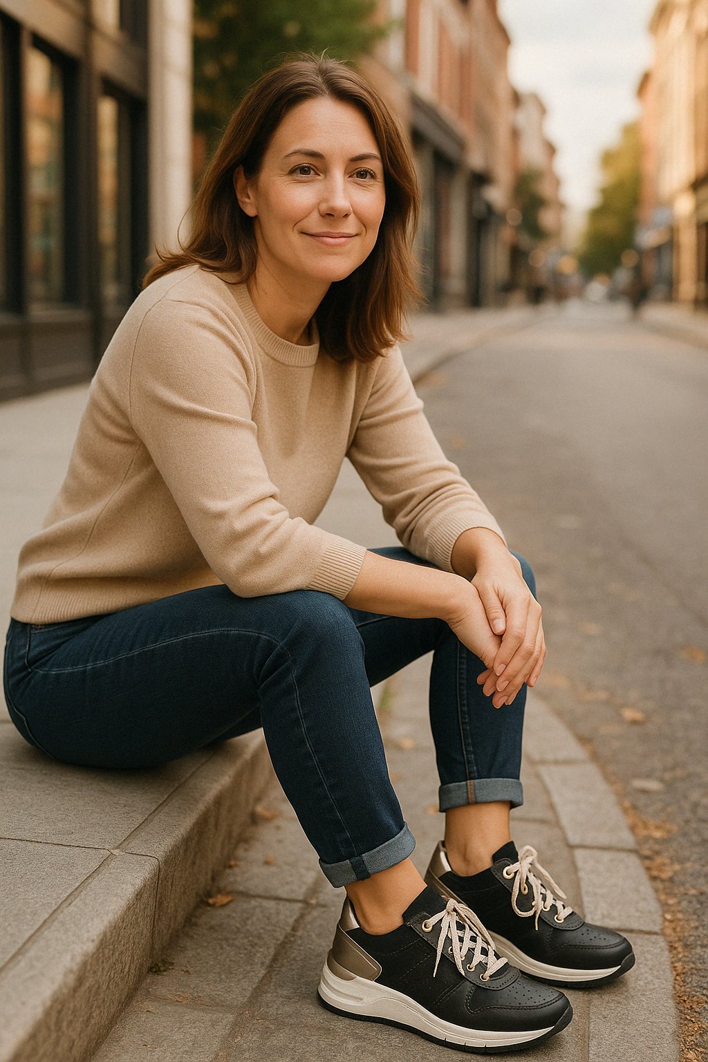 Wies - Orthopedische wandelschoenen met rits voor dames Angle