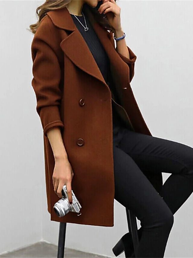 Wollen trenchcoat