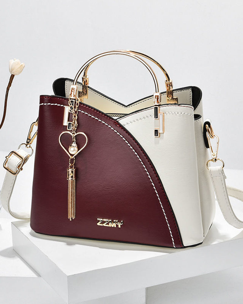 Handtas dames met schouderriem en hanger