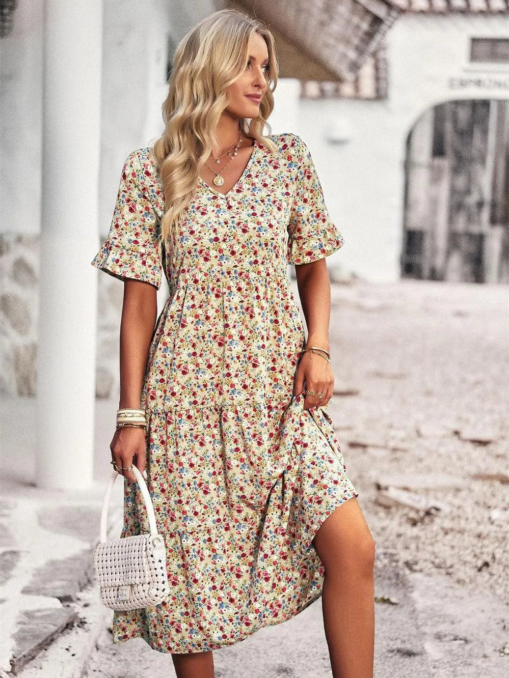 Zomerjurk dames met bloemenprint