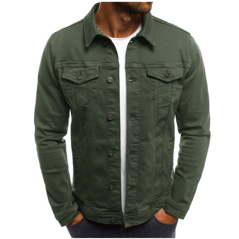 Denim Jacket met borstzakken en knopen