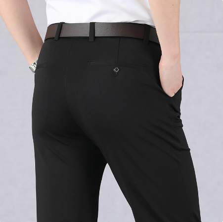 Stretch Pantalon heren rechte pijpen