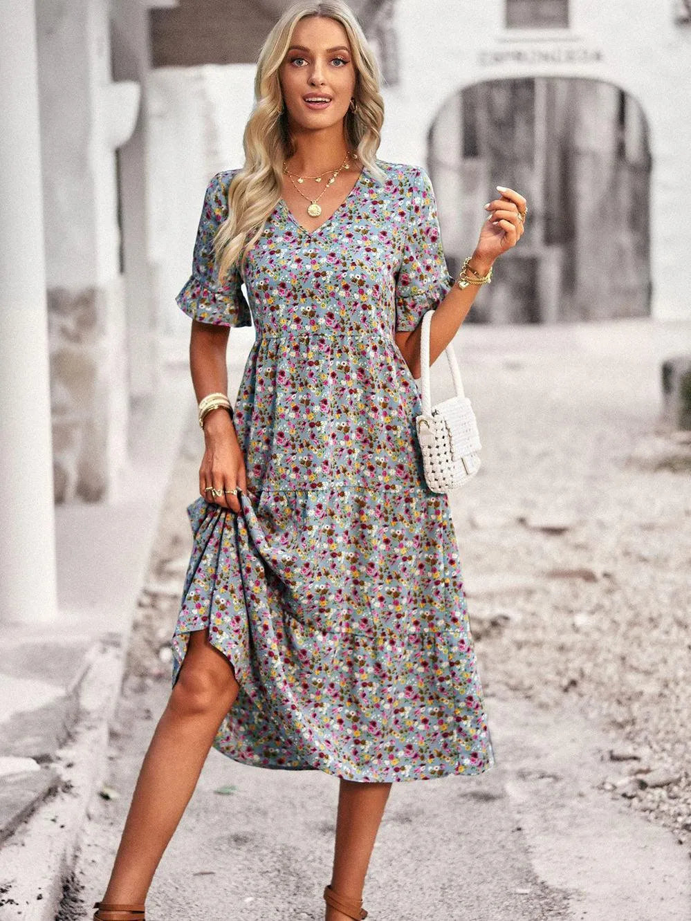 Zomerjurk dames met bloemenprint