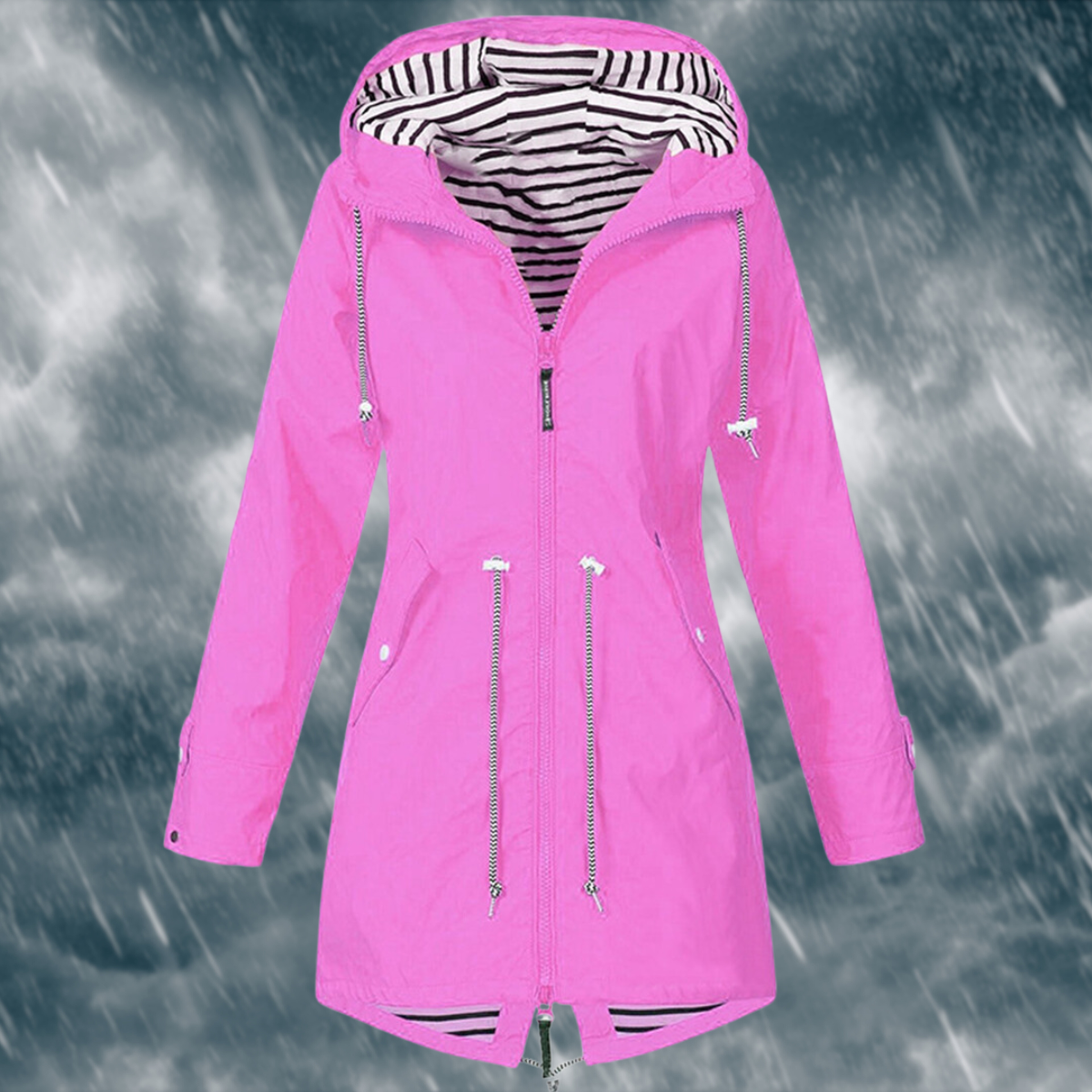Dames Water- en Windichte Regenjas