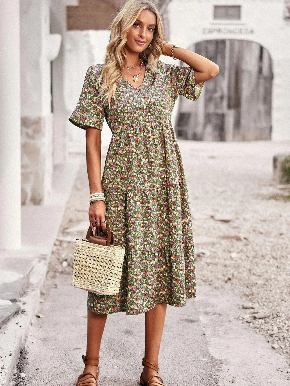 Zomerjurk dames met bloemenprint