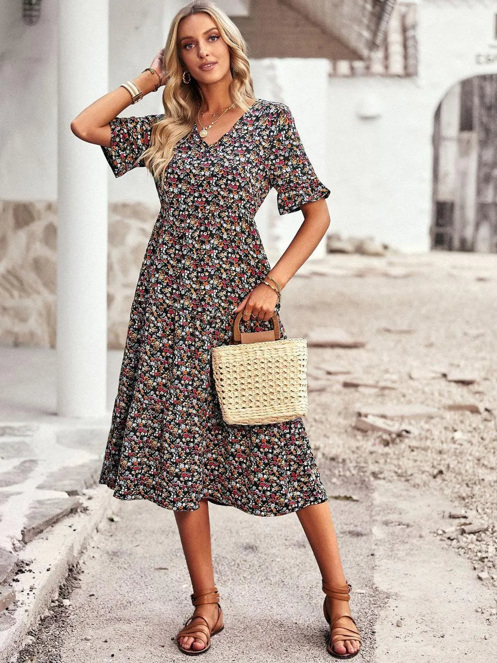 Zomerjurk dames met bloemenprint