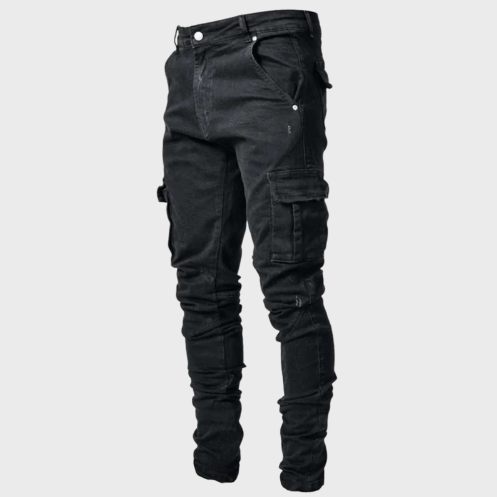 Heren Slim Fit Cargo Jeans