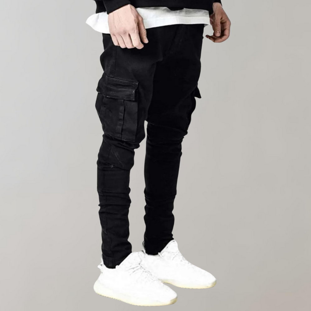 Heren Slim Fit Cargo Jeans