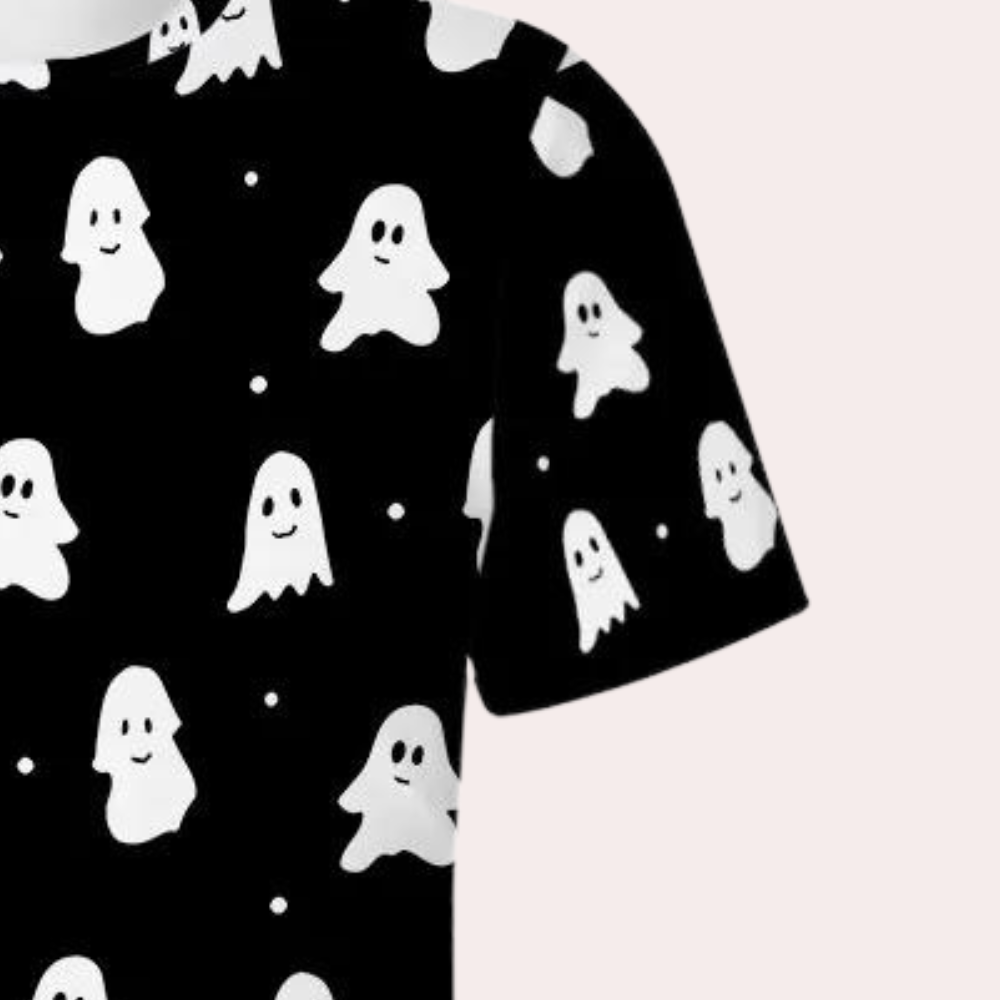 Radek - Trendy Herenshirt met Halloween Spookmotief