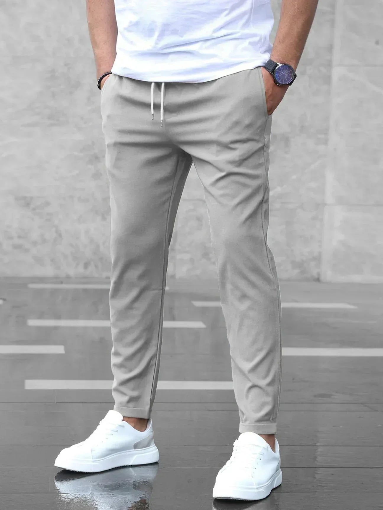 Heren Broek Met Stretch - Comfortabel & Stijlvol
