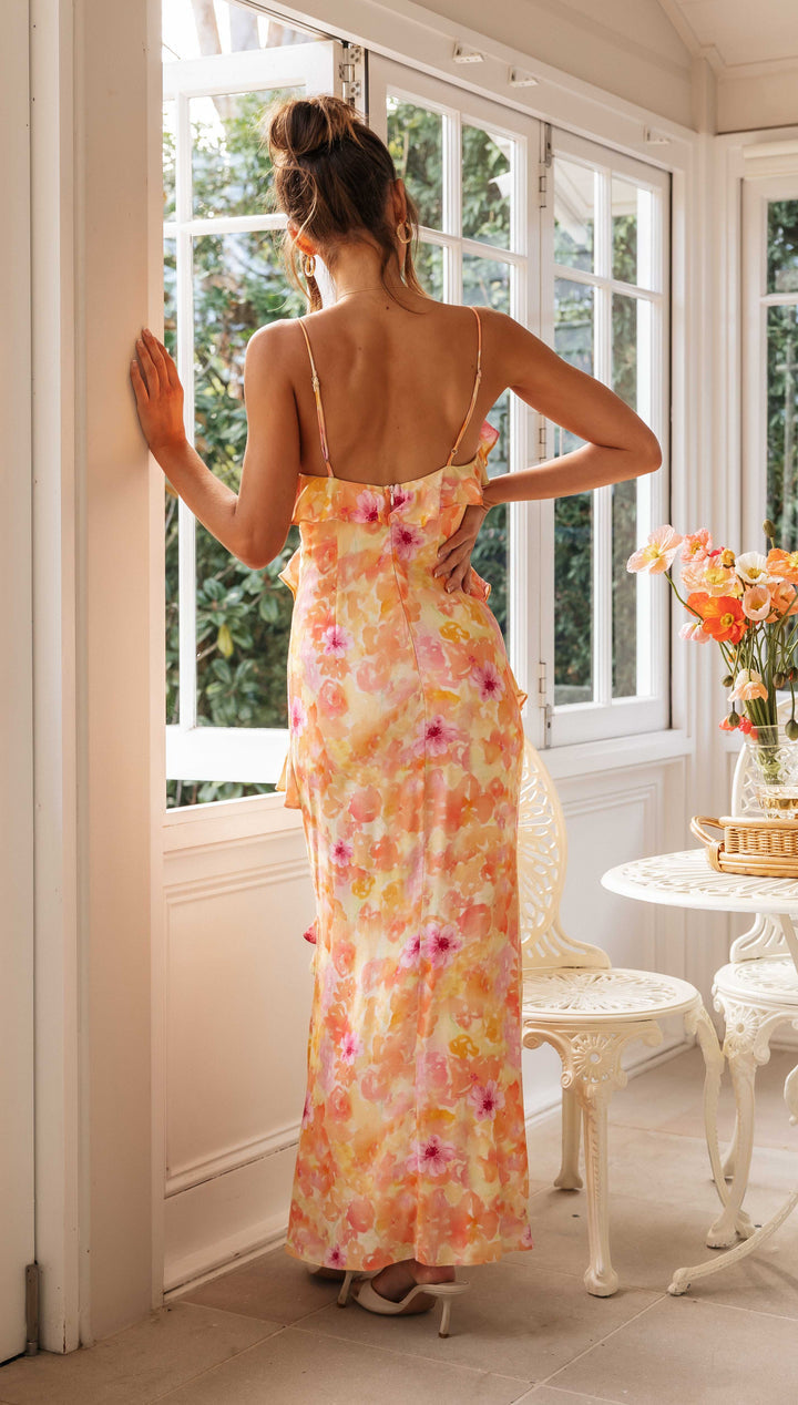 Charlienne - Zonnewende Maxi Jurk