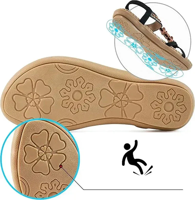 Sandalen Dames met Sierbandjes