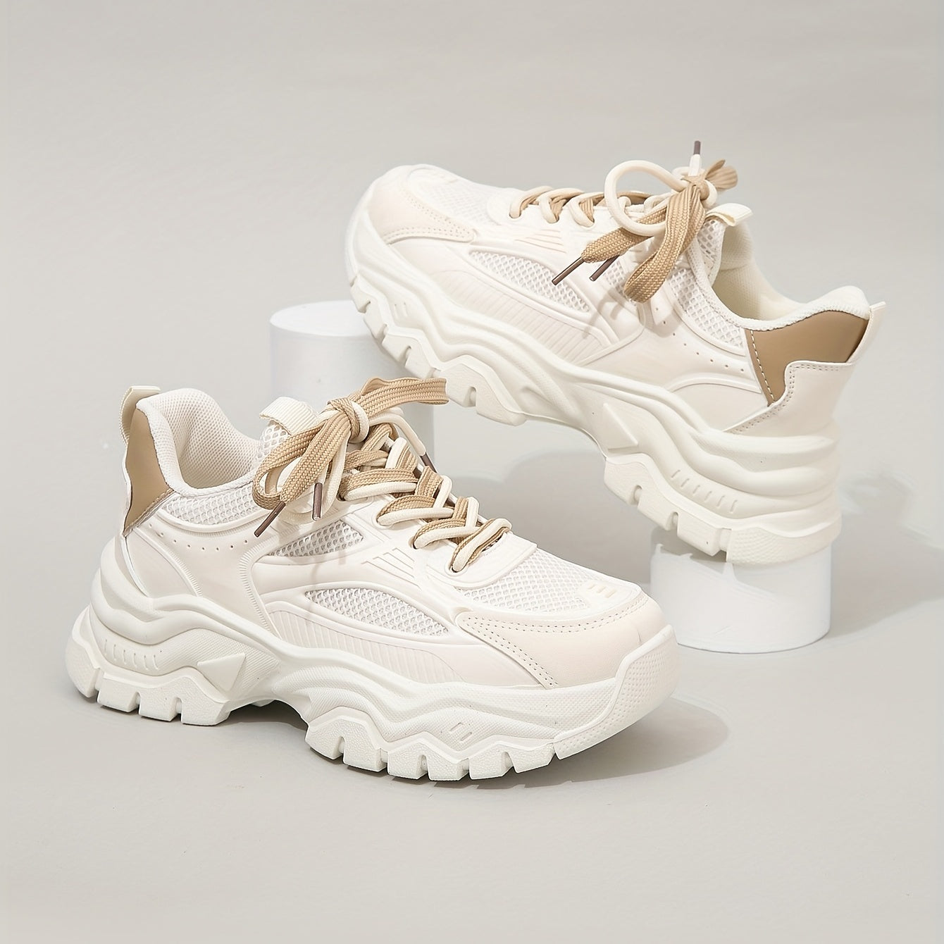 Platform Sneakers Dames Met Chunky Zool