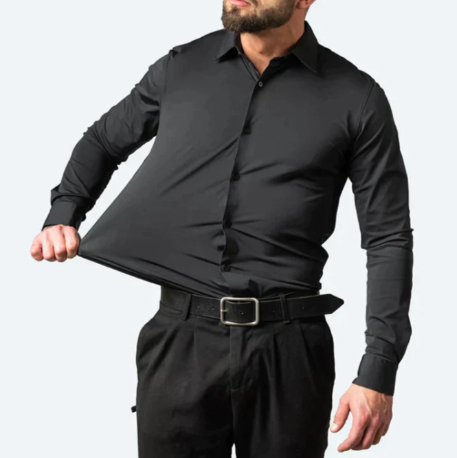 Herenoverhemd met stretch Shirt