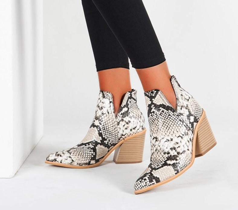 Enkellaarsjes Dames Met Blokhak