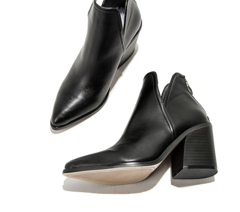 Enkellaarsjes Dames Met Blokhak