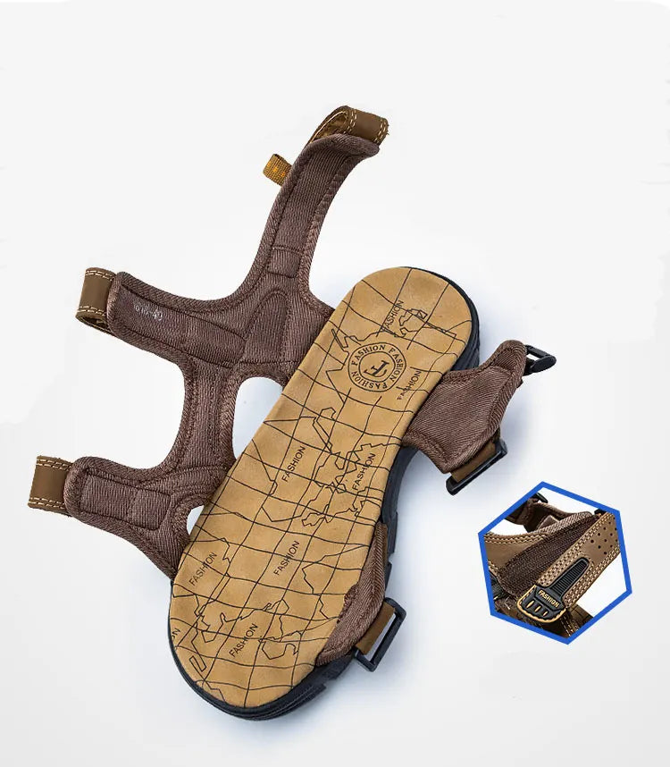 Ondersteunende Sandalen met klittenband en gesloten hiel