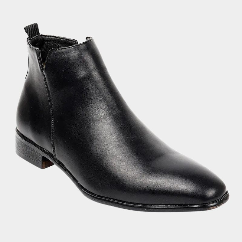Heren Chelsea Boots Enkellaarzen met Rits en Lage Hak