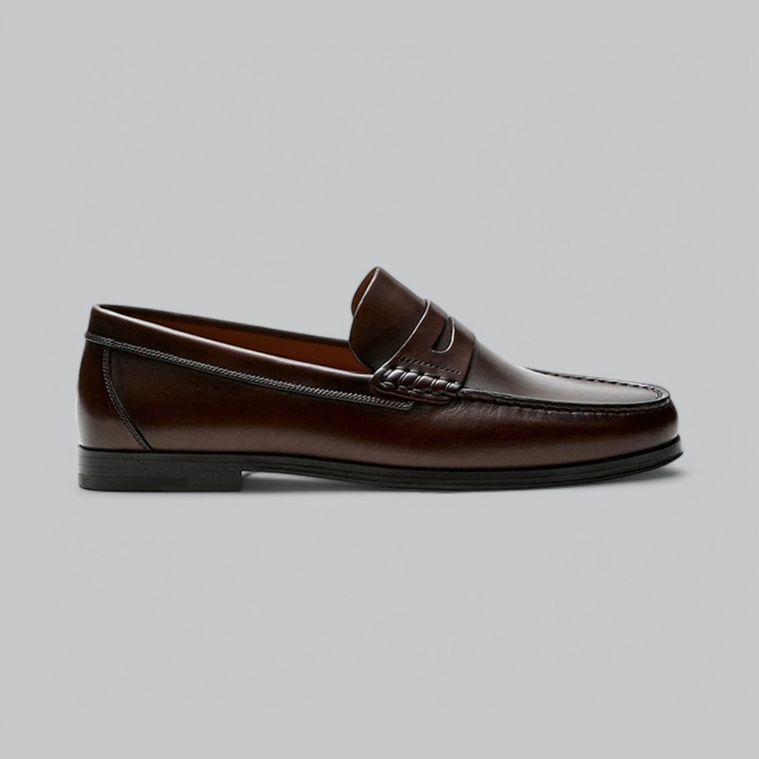 Penny loafers instap lage hak