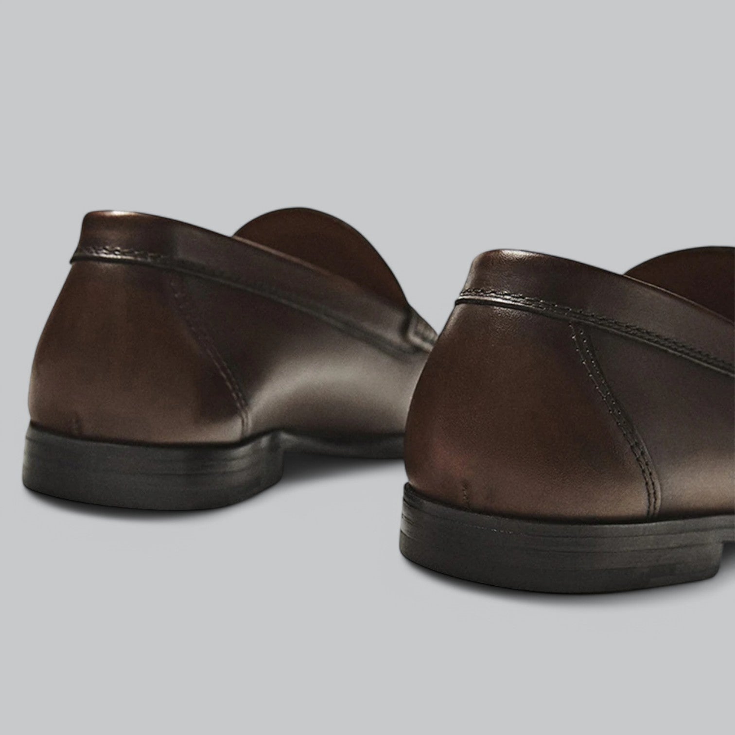 Penny loafers instap lage hak