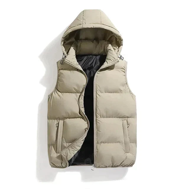 Heren Stijlvolle Bodywarmer met Capuchon