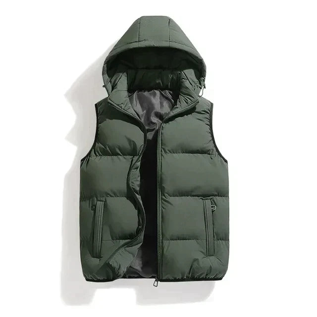 Heren Stijlvolle Bodywarmer met Capuchon