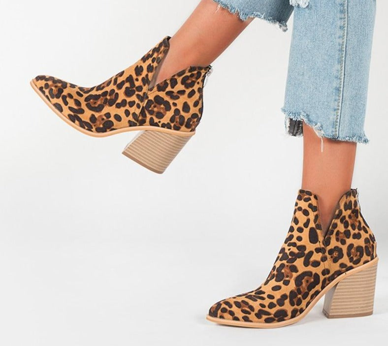 Enkellaarsjes Dames Met Blokhak