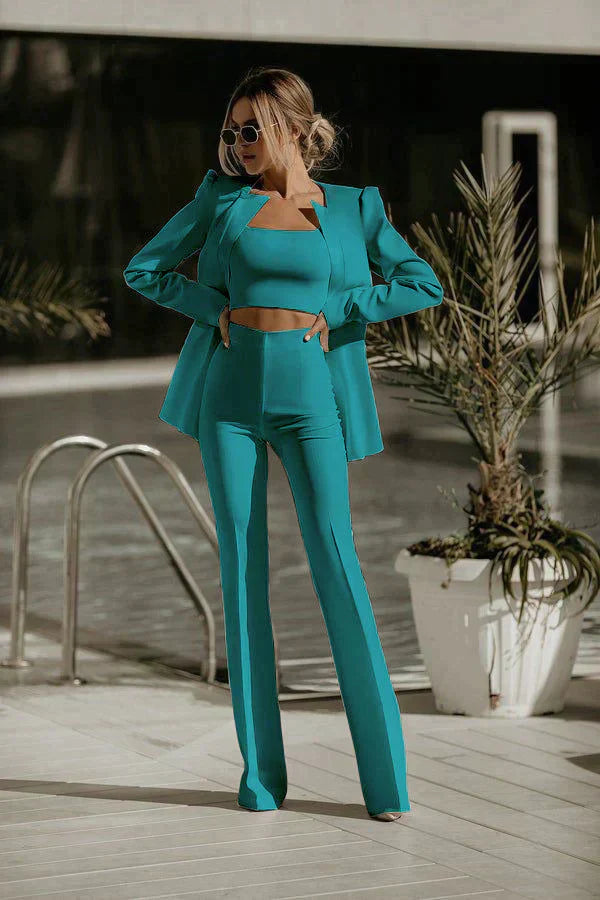 Skye - Elegante formele 3-delige set [blazer, top + broek]