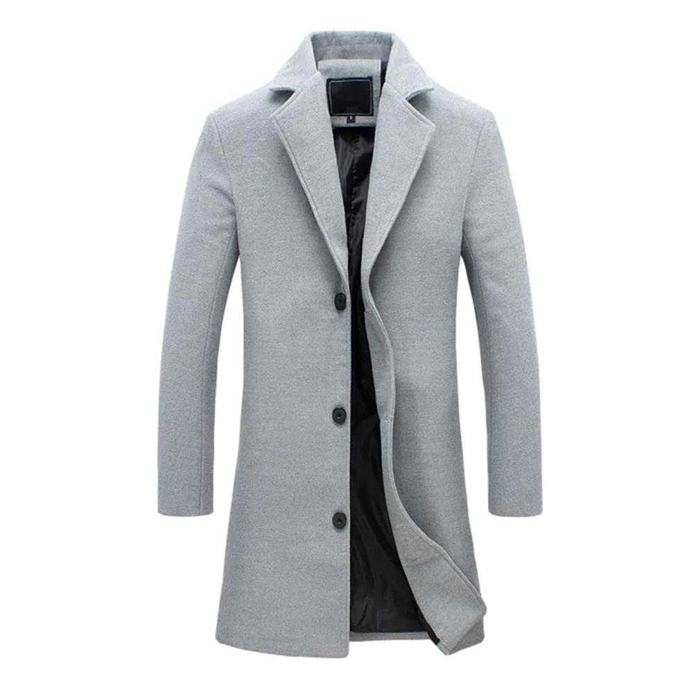 Heren Elegante winterjas en fleecevoering