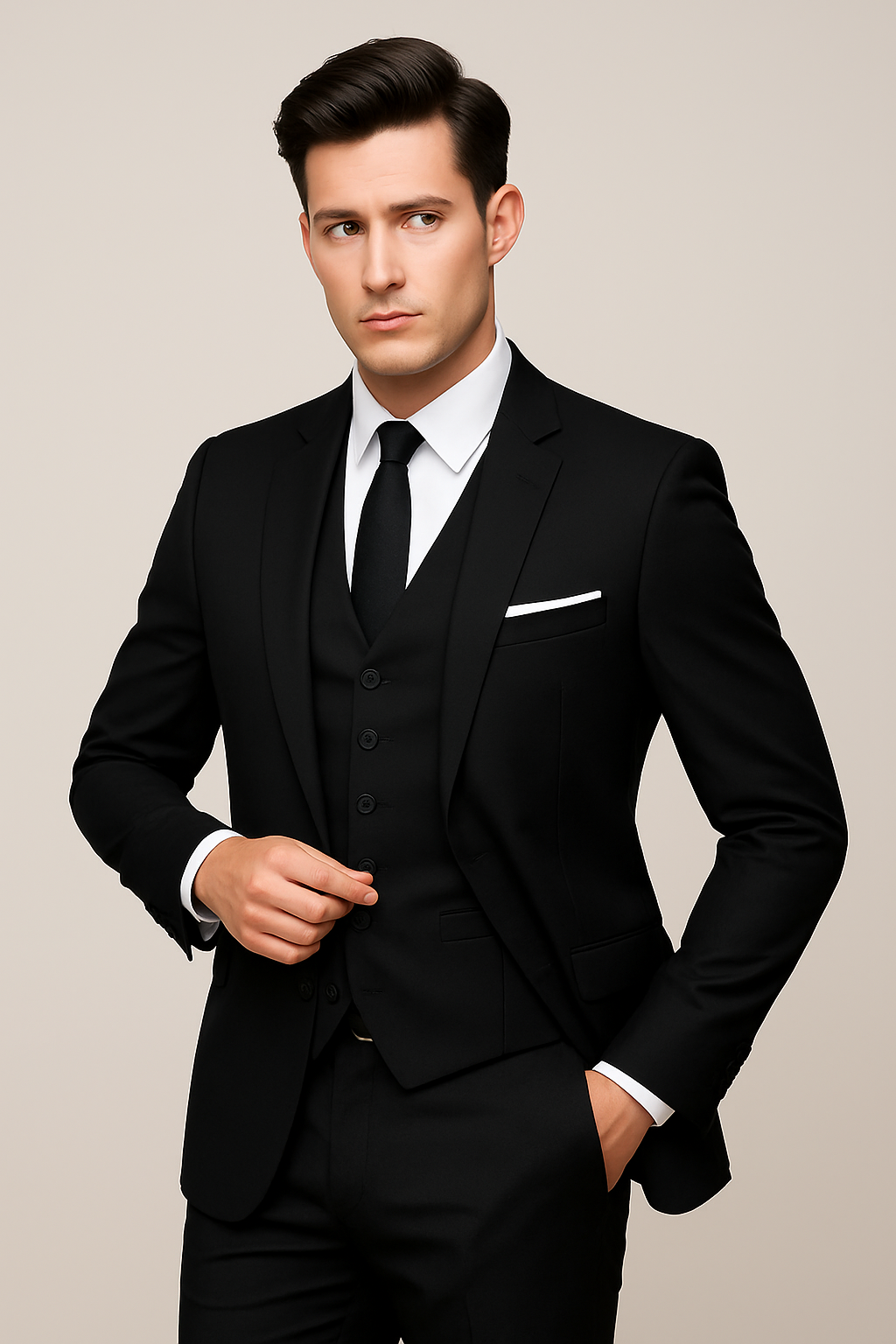 Klassiek Herenpak 2-delig slim fit