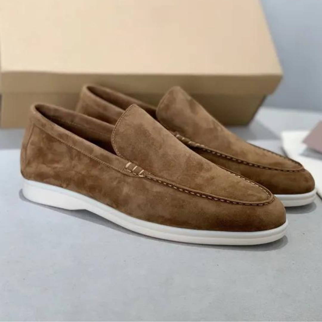 Loafers heren suède