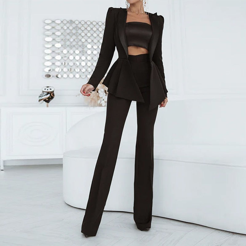 Sarah - Tweedelig blazer set