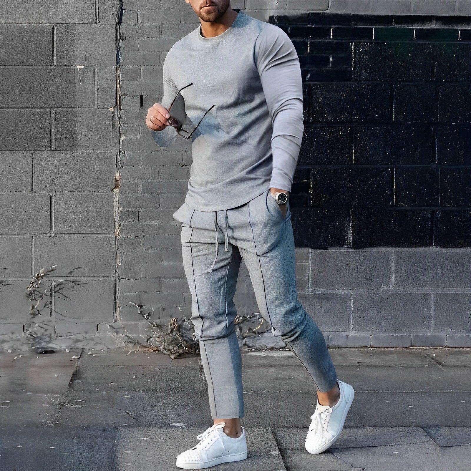 Elegante Set heren sweatshirt en broek