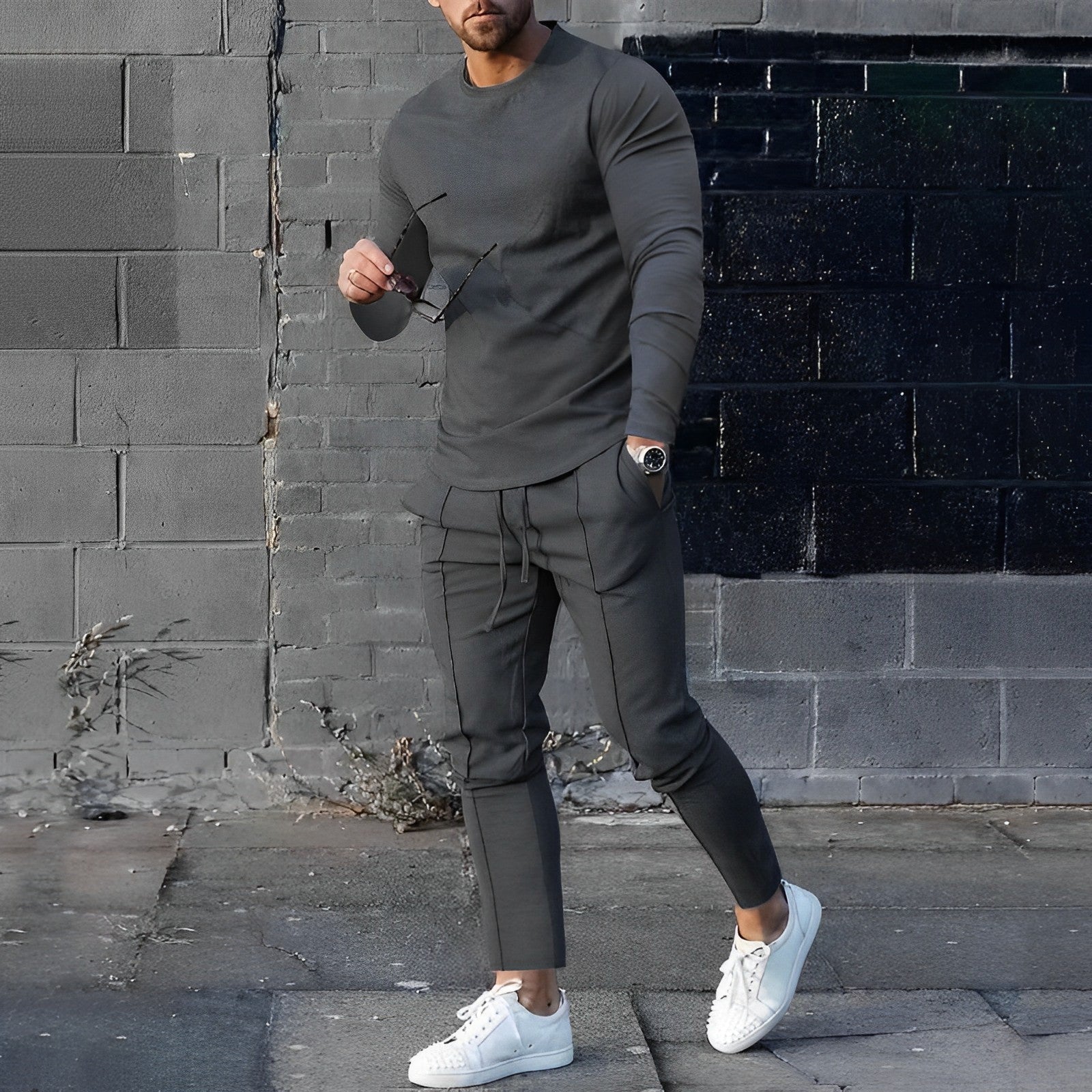 Elegante Set heren sweatshirt en broek